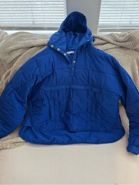 Altar’d State Oversized Royal Blue Pullover Puffer Jacket